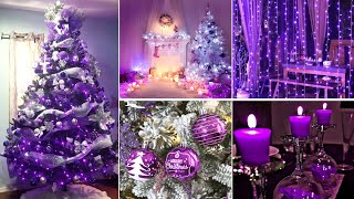 🎄+100 CHRISTMAS HOME DECORATION IDEAS 2024 - PURPLE CHRISTMAS DECORATIONS - CHRISTMAS TRENDS 2024 🎄