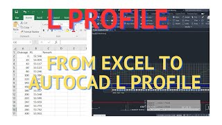 L Profile - From Excel To Autocad L Profile