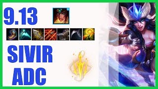 Sivir ADC Ranked Challenger Build 9.13 - KR Challenger