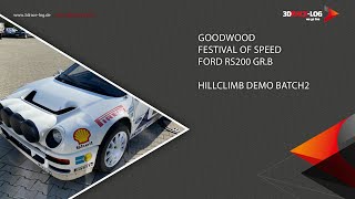 Goodwood Festival of Speed 2022, Ford RS200 Gr.B, hillclimb demo, Michael Bailey