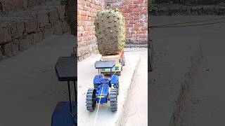 Rc lode Swaraj power tractor 4×4 overload Trolla jump se Palat Gaya#trending#shortfeed #2024ytshorts