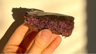 Vegan Cherry Ripe Slice