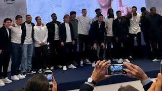 Real Madrid players are present at the premiere of Thibaut Courtois' documentary.