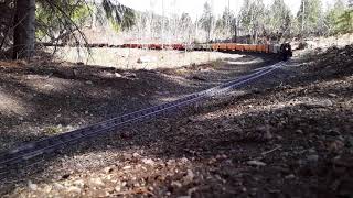 #671 usa trains FEF-3 484 pulling freight