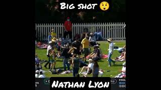 Mark Wood to Nathan Lyon Massive six 😲 #ashes #cricket #viral