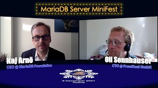 Oli Sennhauser & Kaj Arnö - Learnings from consulting on MariaDB - MariaDB Frontlines MiniFest 2021