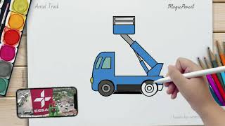 How to Draw An Aerial Truck