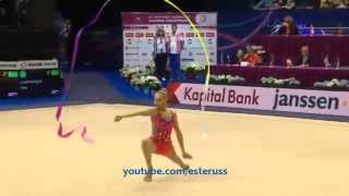 Yana Kudryavtseva Ribbon Final - EC Minsk 2015