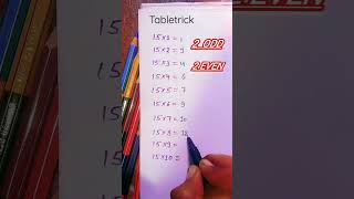 15 ki table#tabletrick #youtubeshorts #shortsfeed #trending