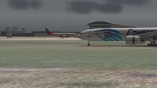 Egypt Air B777-300ER Landing #Shorts #rfsuniverse #rfsshorts #rfs #realflightsimulator