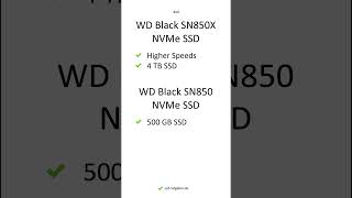 WD Black SN850X NVMe SSD vs WD Black SN850 NVMe SSD – Comparison, Differences, Pros #shorts