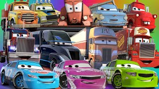 Looking For Disney Pixar Cars 3 Lightning Mcqueen, Luigi, Hudson Hornet, Bobby Swift, Mack, Fillmore