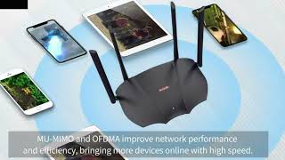 Tenda WiFi 6 AX3000 Smart WiFi Router, WIFI6 AX3000 Router-RX9Pro