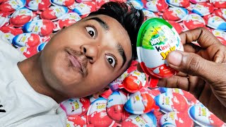 Yummy Kinder Surprise Egg Toys Opening - A Lot Of Kinder Joy Chocolate ASMR