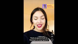 (OLD video) Olivia Rodrigo thanking fans for streaming good 4 u!!