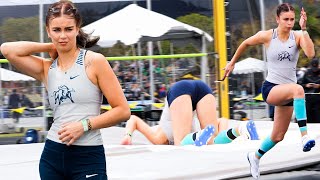 Sports highlight Utah State womens high jump