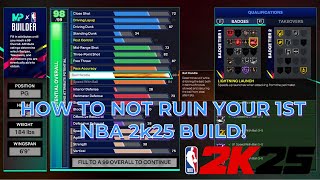 NBA 2K25 Tips & Tricks:  How to NOT RUIN your BUILD NBA 2K25! Tips to make the BEST BUILD 2K25.