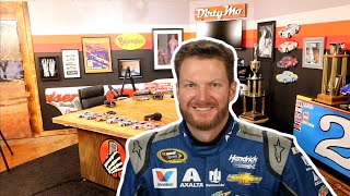 BEHIND THE SCENES Tour DALE EARNHARDT JR.'s DIRTY MO Studio & JR MOTORSPORTS Michael Waltrip TapRoom