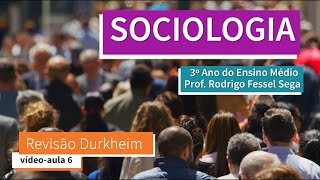 Vídeo-aula 6 Durkheim: Revisão