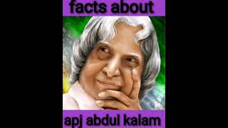 Apj Abdul kalam  facts | Apj Abdul kalam facts in hindi | Apj Abdul kalam interesting facts|shorts|