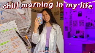 school morning routine | calm and productive :) having a chill morning to myself! 💌