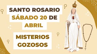 🙏✝️ Santo Rosario (COMPLETO) de hoy Sábado 20 de abril del 2024 - Misterios Gozosos 🌷🤍