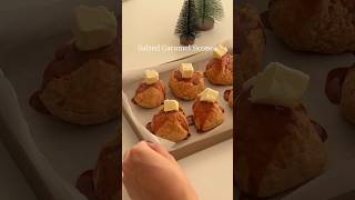 Salted Caramel Scones w/ Homemade Salted Caramel Sauce #dessert#christmasrecipe#dessertrecipe#asmr