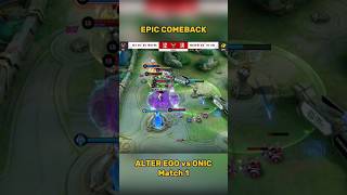 THIS IS EPIC COMEBACK #mlbb #mobilelegends #mlbbcreatorcamp #mplids13 #mpl #shorts #reels