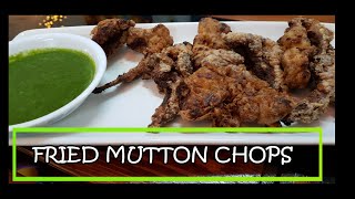 4 INGREDIENT FRIED MUTTON CHOPS | Mahuz