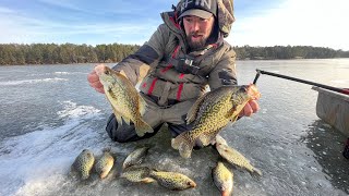 First Crappie Fishing Of The Season (EARLY ICE)