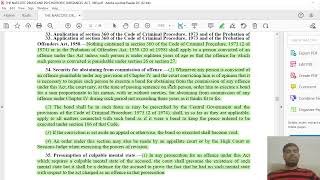 THE NARCOTIC DRUGS AND PSYCHOTROPIC SUBSTANCES, ACT, (NDPS) 1985 Ch 4 from Sec 31 A to 36 C