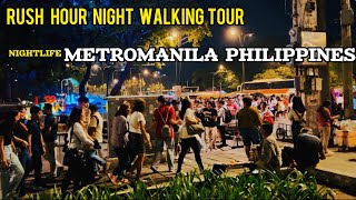 RUSH HOUR IN METRO MANILA PHILIPPINES ‼️🇵🇭[4K] 2024 DOWNTOWN MANILA