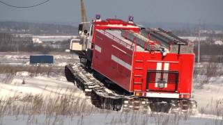 Снегоболотоход-транспортер четырехгусеничный ТС (Урал-5920) / Amphibious ATV Fire truck TC-ACP