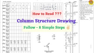 Master reading Column Schedule || Follow 8- Simple steps #bbs#construction#civilengineering#vimutti