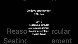 90 days beginners strategy for SBI clerk 2024#sbiclerk #banking