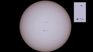 ISS International Space Station transit on Sun (March 13, 2015)