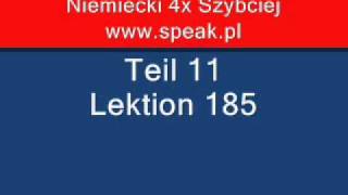 German Lesson Teil11 lektion185 - Direct Method Speak.pl