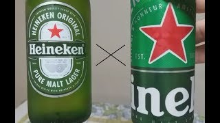 Batalha do Século II....Lata x Garrafa...Heineken!!