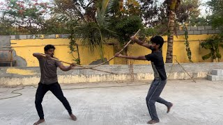 Naagam16: Silambam fight lesson2