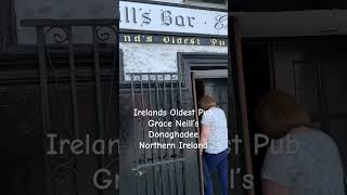 Oldest Pub in Ireland 🍺 #pub #travel #irish #ireland #northernireland #shorts #foodie #food