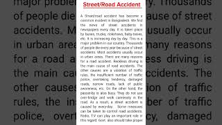 Street / Road Accident Paragraph. #paragraph