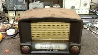 Servicing a 1949 General Electric model 115 AA5 vacuum tube AM radio