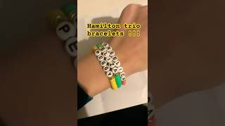 HAMILTON trip bracelets #hamilton #musical #trio #foryou #diyjewelry #besties#preppy #handmade