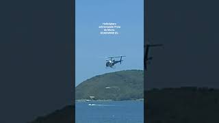 Helicóptero Sobrevoando Praia do Morro, Guarapari ES. #vida #mar