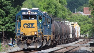 CSX B722 in Ashland Ma 6/18/17