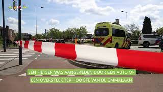 Fietser met spoed naar ziekenhuis na aanrijding met auto in Geldermalsen