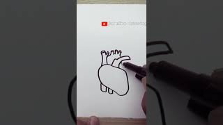 how to draw easy heart