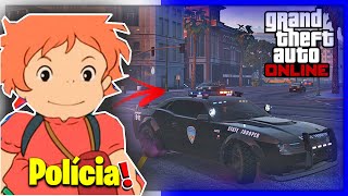 🚔Virei um policial no GTA ONLINE!!!! 🚨