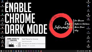 Enable Dark Mode for Chrome on Windows 10