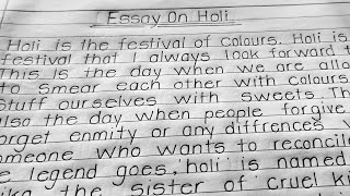 Essay on holi in English || paragraph on holi || write a short paragraph on holi in English